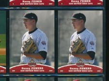 Lot (2) 2007 Grandstand #36 Danny Powers New Britain Rock Cats (CA66) SWSW6 
