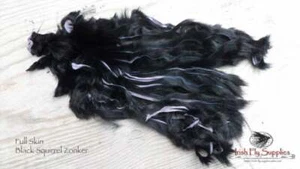 IFS Full Body squirrel skin Black Zonker strips, minkies - Picture 1 of 2