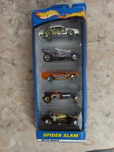 2000 HOT WHEELS 5 CARS GIFT PACK " SPIDER SLAM " . - Picture 1 of 2