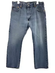 Levis Jeans Herren 34 x 29 Medium Wash Denim gerade Distress Absatz ziehen - Bild 1 von 15