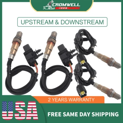 Sensores de oxígeno lambda O2 aguas arriba y aguas abajo 4 piezas para Mercedes-benz G550 09-15 Foto 1 de 4