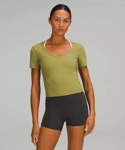 CAMISETA LULULEMON ALIGN, MANGA CORTA, VERDE BRONCE, NUEVA CON ETIQUETAS $68, 6 - Imagen 1 de 3