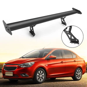135cm Universal Hatch Adjustable GT Rear Trunk Racing Spoiler Wing Black - Picture 1 of 10