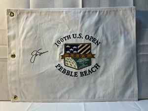 Jack Nicklaus Signed 2000 100th US Open Canvas Flag Last US Open Autographed - Picture 1 of 6