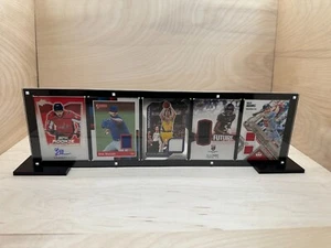 5 Card Sports Trading Card Magnetic Holder Heavy Duty Display Case Stand - Picture 1 of 5