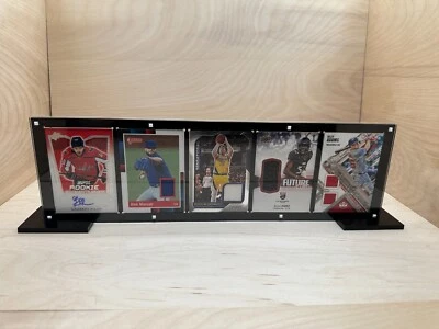 5 Card Sports Trading Card Magnetic Holder Heavy Duty Display Case Stand - Image 1 of 4