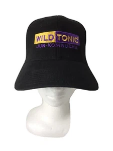 Cappello Wild Tonic Jun-Kombucha nuovo senza etichette nero taglia L/XL fascia flessibile - Foto 1 di 7