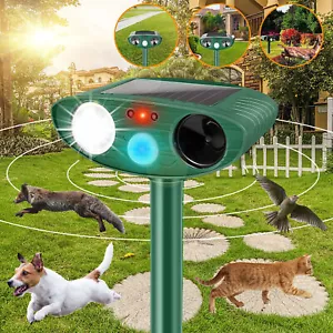 Ultraschall Katzenschreck Solar Tiervertreiber Hundeschreck Garten Marderschreck - Bild 1 von 14