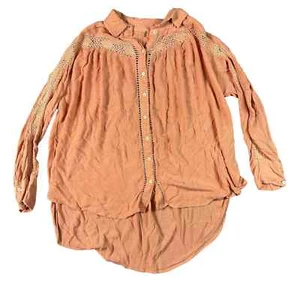 Free People Pfirsichbluse langärmelig - Bild 1 von 12