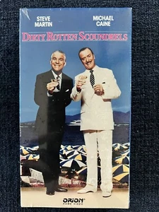 Vintage 1989 DIRTY ROTTEN SCOUNDRELS VHS MOVIE TAPE SEALED NEW WATERMARK - Imagen 1 de 3