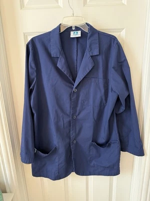 Adar Uniforms button front pharmacy technician lab coat - Image 1 of 3