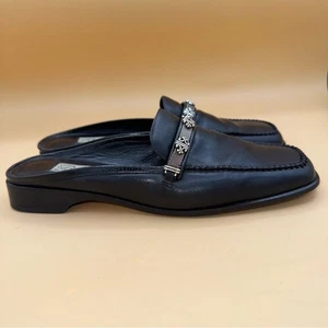 Brighton Judy schwarze Lederpantoletten Damengröße 8 gebraucht, in einwandfreiem Zustand - Bild 1 von 7