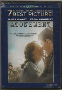 ATONEMENT (2007) / 5.1 WIDESCREEN RATED R/ JAMES McAVOY & KIERA KNIGHTLY /DVD - Picture 1 of 2