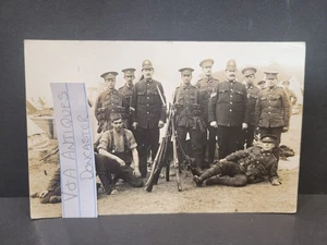 Police Officer & K.O.Y.L.I Sandbeck Maltby Rotherham South Yorks Postcard - Picture 1 of 2