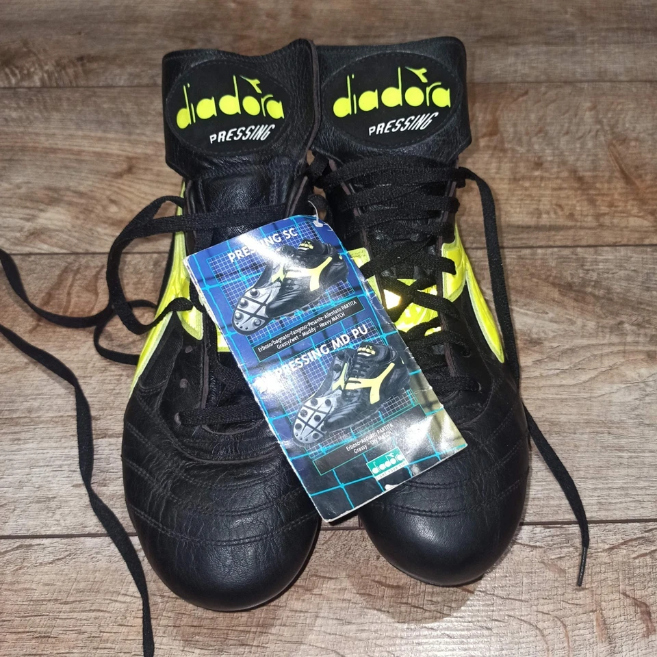 Botines de fútbol de colección Diadora Pressing MD PU botas de fútbol Italia talla 10,5 EUR 45 *! Foto 1 de 4
