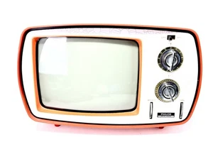 TV PORTÁTIL PHILCO VINTAGE ESTADO SÓLIDO CON ASA - ¿años 70? ¡LOOK DE LA ERA ESPACIAL! - Imagen 1 de 17