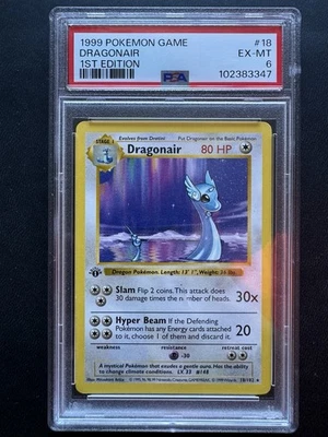1st Edition Dragonair Rainbow Error 18/102 - Base Set - Ink Smudge Misprint - Image 1 of 4