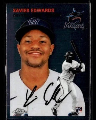 2023 Topps Chrome Platinum Anniversary #149 Xavier Edwards Rookie card - Image 1 of 2