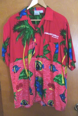 Винтажная рубашка Jammin от Basix гавайская рубашка Margaritaville Sandusky Bay, Огайо - Изображение 1 из 4