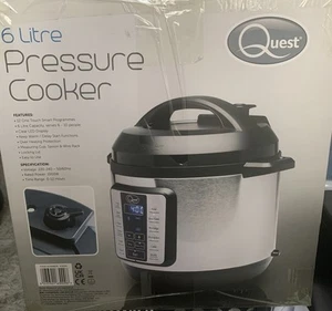 Quest 12-in-1 Schnellkochtopf / 6 Liter Elektrischer Multikocher mit Rezeptbuch - Bild 1 von 3