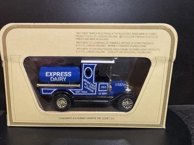 MM - Matchbox Models of Yesteryear: Ford Model T Tanker blau "Express Dairy" - Bild 1 von 3