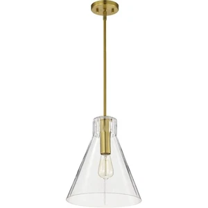 Nuvo Lighting 60/8348 Gianna 12 inch Vintage Brass Pendant Ceiling Light - Picture 1 of 8
