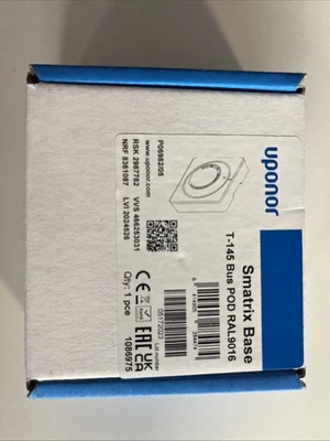 Uponor Smatrix Base Raumthermostat T-145 Bus POD RAL9016 - Bild 1 von 2
