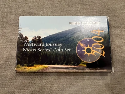 2004 United States Mint Westward Journey Nickel Series Clad Coin Set w/ Box, COA - Image 1 of 4
