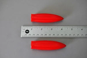  Vintage neue Dreirad Fahrrad Griffe rot 3 1/2" x 3/4" Durchmesser - Bild 1 von 4