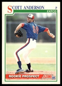 1991 Score Rookie Prospect #734 Scott Anderson Rookie Montreal Expos
