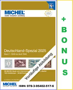 Michel-Deutschland-Spezial-Katalog-Briefmarken-2025-Bd 1-bis-1945-55.-Auflage - Bild 1 von 1