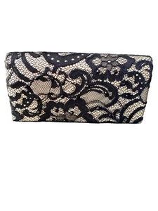 Touch of Nina Women's Black Lace Evening Clutch Bag NWT - Picture 1 of 8