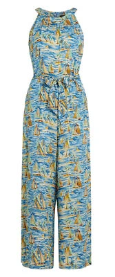 King Louie »VIRNA LE BEC» Vintage Nautical Sailor JUMPSUIT Overall Rockabilly - Bild 1 von 4