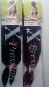 Expression Lagos Ultra Braids Xpression Hair Extension-Pre Stretched n Pulled - Picture 1 of 17