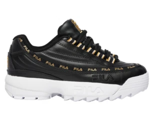 Fila Boys Dragster 97 X Disruptor II Shoes | Black/Gold/White | Size 04.5 M US - Picture 1 of 1