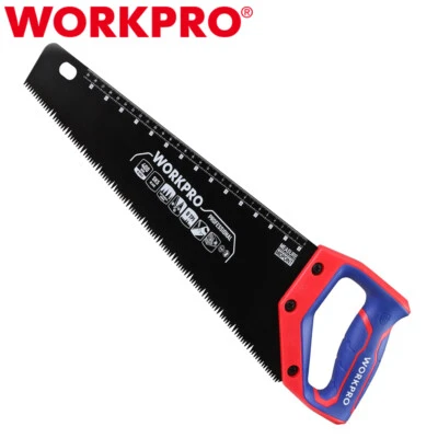 Sierra de mano universal WORKPRO 16 pulgadas sierra de mano antioxidante para madera con mango antideslizante Foto 1 de 4