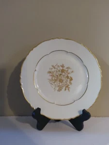 Haviland Limoges France “Floreal” Gold Floral 10 3/8 " Dinner Plate - Picture 1 of 2