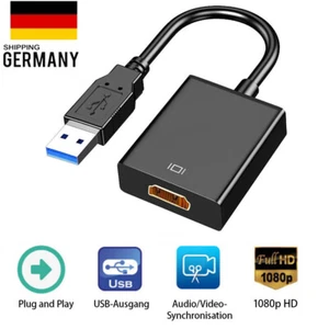 USB 3.0 zu auf HDMI Adapter Videokabel Konverter Für Notebook PC HDTV HD 1080P - Bild 1 von 11