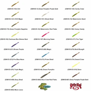 Strike King DSKVD Dream Drop Shot 4 Inch KVD Plastic Baits Any 25 OPT Colors - Picture 1 of 16