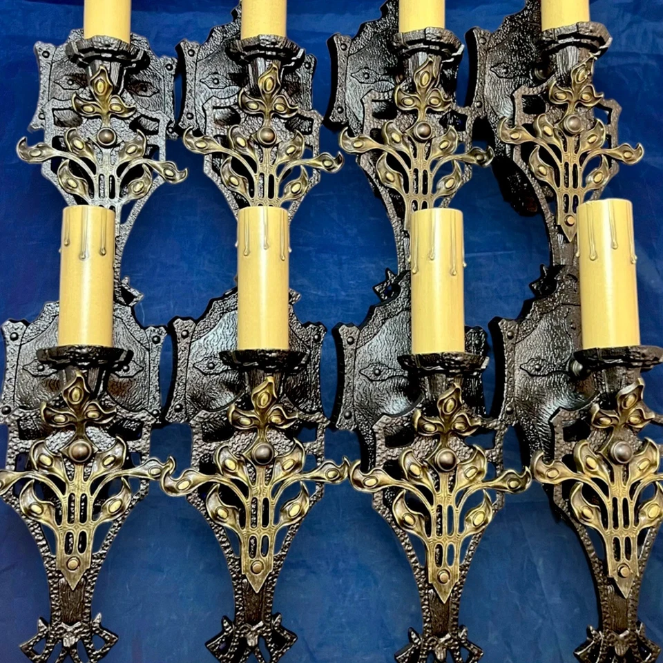 Набор из восьми качественных антикварных меркелей декоративно-прикладного искусства готический лот 19F - Изображение 1 из 4