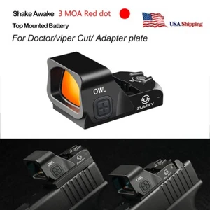 Tactical Pistol 3 MOA Red Dot Reflex Sight OWL for Doctor Cut M&P CORE Plate 5 - Picture 1 of 13