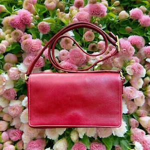 Vintage Coach Tasche Burgunderrot 9599, Legacy West Demi-Flap A+ - Bild 1 von 11