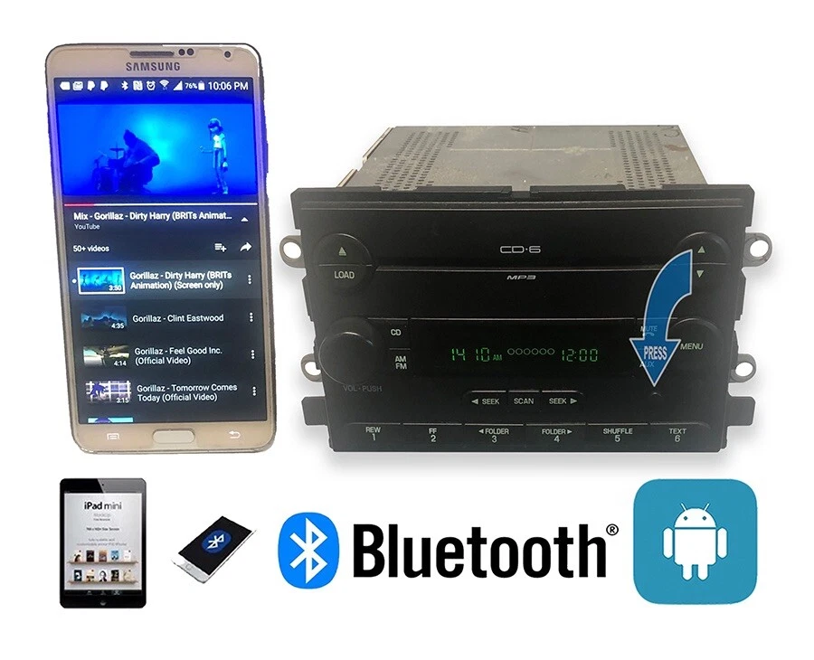 05-08 Ford FREESTYLE 500 F150 Mercury Montego Radio MP3 6CD BLUETOOTH RADIO OEM Foto 1 de 4
