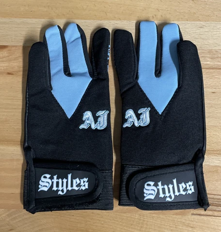 AJ Styles P1 Logo Replica WWE Pro Wrestling Fight Gloves blue Cover