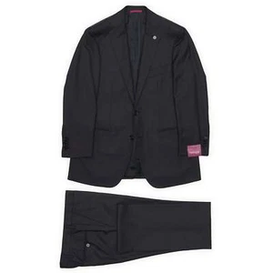 SARTORIA PARTENOPEA for Vannucci Wool 160's Handmade Suit EU 46 US 36 Short - Picture 1 of 10