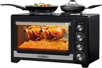 Minibackofen mit Kochplatten - 45 Liter / 3200 Watt, Umluft, Rotisserie-Funktion - Bild 1 von 4