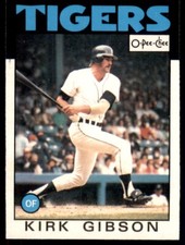 1986 O-Pee-Chee Kirk Gibson Detroit Tigers #295