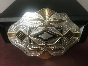 Montana Silversmiths Ladies Belt Buckle #0048 Gold & Silver Coloring