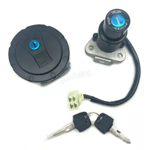 Nuevo juego de bloqueo de tapa de gas combustible interruptor de encendido apto para Kawasaki KLR 650 2008-2018 - Imagen 1 de 9