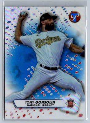 2023 Topps Pristine Blue Refractor #295 Tony Gonsolin /75 Dodgers - Image 1 of 2